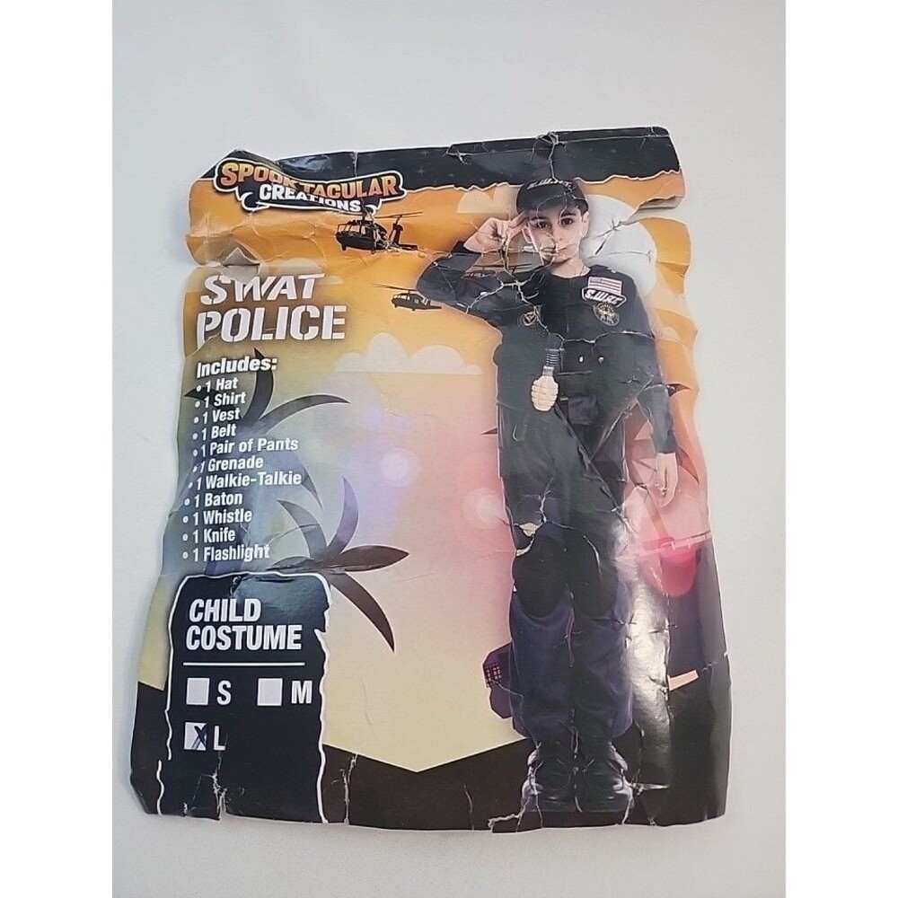 Spooktacular Creations Swat Police Toddler Costume Size L